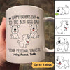 Good Morning Happy Father‘s Day Wagging Tails Dog Stalker Personalized Mug