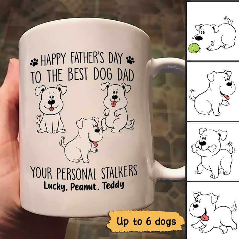 Good Morning Happy Father's Day Wagging Tails Dog Stalker