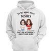 More Than Besties Cartoon Caricature Best Friend Personalized Hoodie Sweatshirt