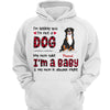 Cute Sitting Dog I‘m A Baby Personalized Shirt