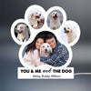 Couple And Dog Cat Pet Photos In Paw Shape Personalized Light Box