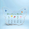 Grandma Garden Personalized Butterfly Acrylic Plaque, Gift For Grandma