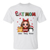 Christmas Pattern Doll Cat Mom Personalized Shirt