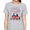 Fourth Of July Independence Day Couple & Dog Personalized Shirt