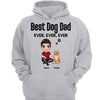 Best Dog Dad Ever Ever Ever Personalized Hoodie Sweatshirt