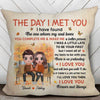 Fall Season Doll Couple The Day I Met You Personalized Pillow (Insert Included)