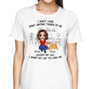 I Don‘t Care What Anyone Thinks Doll Woman Sitting Walking Cats Personalized Shirt