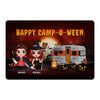 Happy Camp-o-ween Doll Couple Personalized Doormat