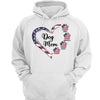 Dog Cat Mom Heart Paw Independence Day 4th Of July Personalized Shirt