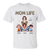 Leopard Pattern Mom Life Pretty Woman Sitting Personalized Shirt