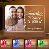 Couple Photo My Favorite Place Personalized Horizontal Rectangle Acrylic Plaque With LED Night Light - Anniversary Gift For Couple - Gift For Him Gift For Her