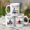 Real Man Sitting Good Morning Human Servant Dog Dad Personalized Mug