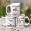 Peeking Fluffy Cats Reason I Wake Up Early Personalized Mug