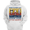 Retro Little Squirts Cute Kids Happy Father‘s Day Gift Personalized Hoodie Sweatshirt