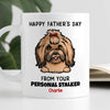 Happy Father‘s Day From Your Personal Stalkers Peeking Dogs Personalized Mug