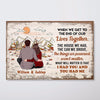 Couple Get To The End Of Lives Fall Season Personalized Poster