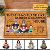 No Place Like Grandma Grandpa House Grandparents Sitting Personalized Doormat