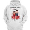 Together Since Standing Couple Heart Personalized Shirt