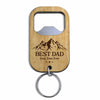 Best Dad Ever Father‘s Day Gift For Dad Wooden Bottle Opener Keychain