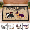 Cat Lovers Weirdos Welcome Walking Fluffy Cat Personalized Doormat