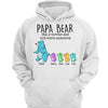 Papa Grandpa Bear And Kids Personalized Hoodie Sweatshirt