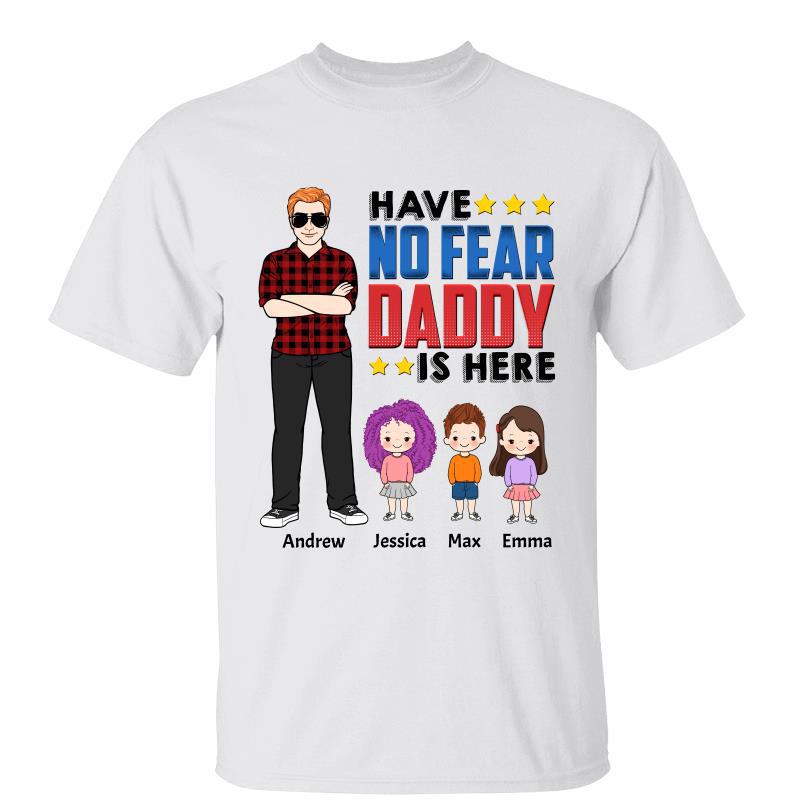 Have No Fear Dad Grandpa Here Old Man Personalized Shirt - TrendingCustom™️