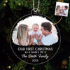 Our First Christmas New Family Custom Photo Personalized Acrylic Ornament