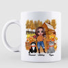 Cat Mom In The Pumpkin Patch Personalized Mug