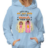 Born With Beach In Soul Besties Best Friend Summer Gift Personalized Hoodie Sweatshirt
