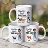 World‘s Best Dog Dad Doll Man Walking Dog Personalized Mug