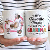 My Favorite People Call Me Grandma Mom Photo Personalized Mug