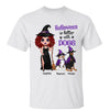 Halloween Is Better With Dog Doll Witch Standing Personalized Shirt