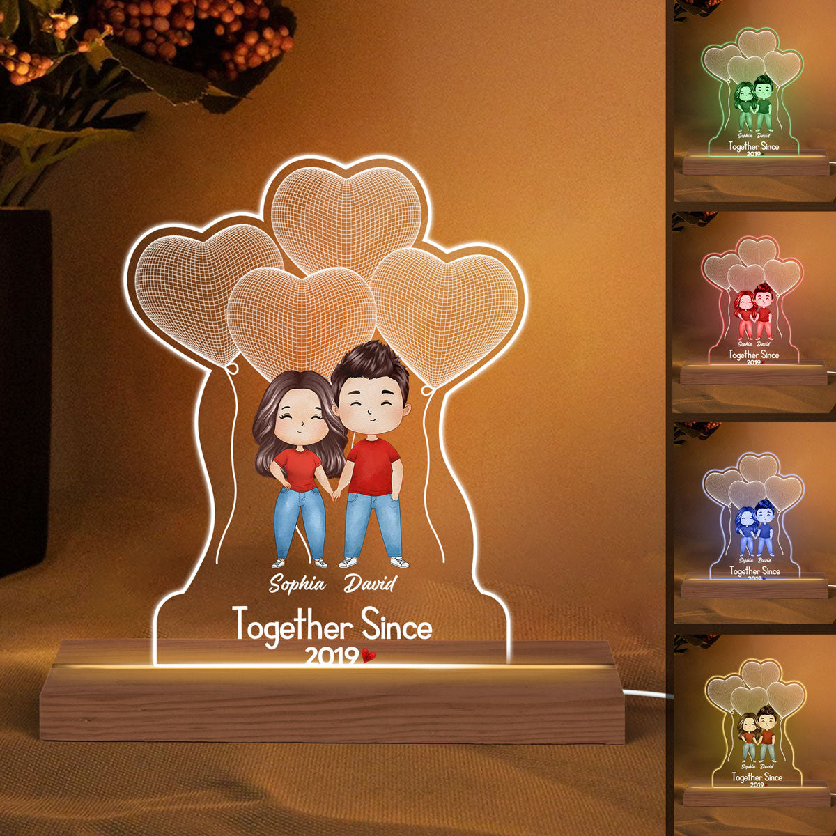 Mom Grandma Truck Watercolor Heart Balloon Personalized Custom Shape A