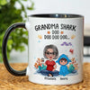 Grandma Mama Shark Mother‘s Day Gift Personalized Mug