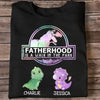 Fatherhood Walk In The Park Daddysaurus Personalized Shirt