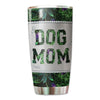 Dog Mom Metal Pattern Personalized Tumbler