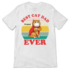 Best Cat Mom Ever Retro Sitting Cat Personalized Shirt