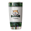 Peeking Dog Mom Metal Pattern Personalized Tumbler