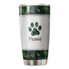 Dog Mom Metal Pattern Personalized Tumbler