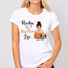 Rockin‘ Dog Mom Life Cocktail Girl Personalized Shirt