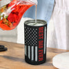 Best Dad Ever Flag Gift For Dad Nutrition Facts 4 in 1 Can Cooler