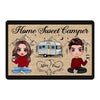 Home Sweet Home Camper Doll Couple Camping Personalized Doormat