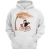 Fall Season Fluffy Cats Riding Bike Personalized Shirt
