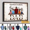 Fishing Dad Grandpa On Text Personalized Horizontal Poster