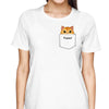 Fluffy Cats Face Pocket Personalized Shirt