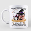 Halloween Wreath This Witch Loves Her Little Monsters Cats Personalized Mug