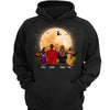 Family Sitting Under Moon Halloween Personalized Shirt