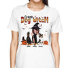 Halloween Dog Mom & Cute Sitting Dog Personalized Shirt