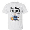 Cat Dad Old Man And Fluffy Cats Personalized Shirt