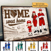 Home Sweet Home Baseball Family Personalized Poster